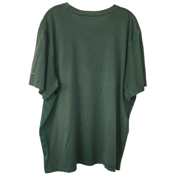 Nike Dri-Fit Oregon ducks t-shirt Green Yellow Size XL - Picture 3 of 3